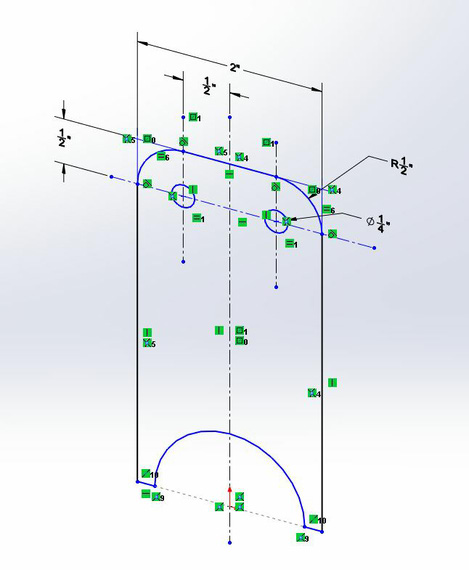 Aileron Actuator Arm Sketch