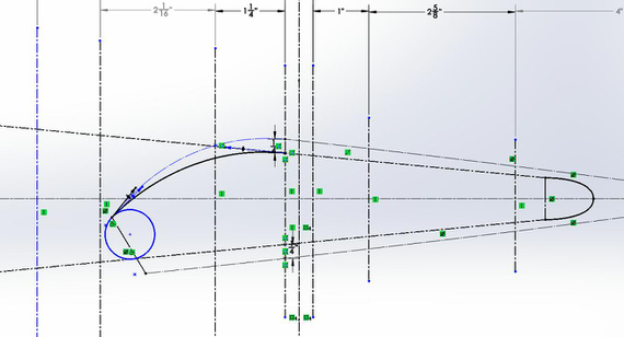 Tip rib sketch, derived from the 