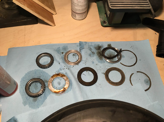 All the grease seals (and bearings)
