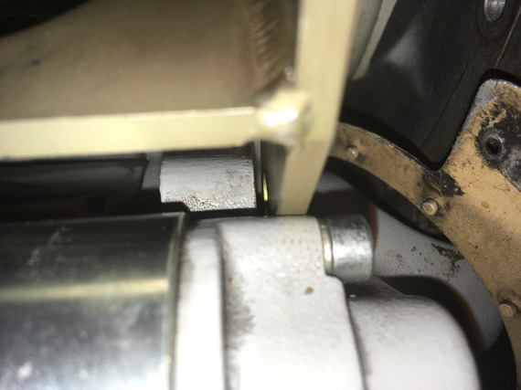 Gap between starter boss and alternator bracket