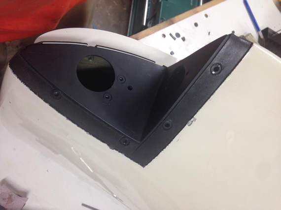 Fitting the foam padding (back side)