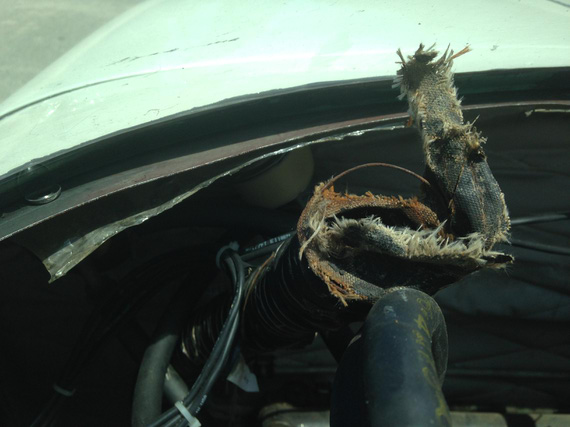 All dead defroster SCAT tubing