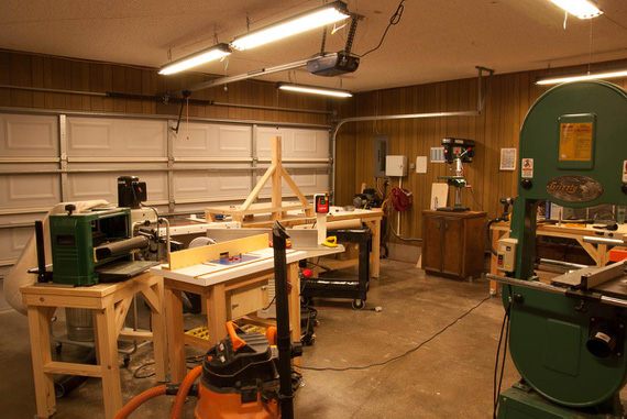 Air setup, router table, and The Bandsaw